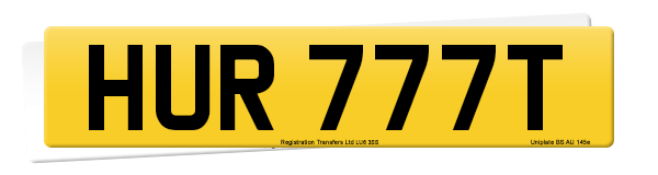 Registration number HUR 777T